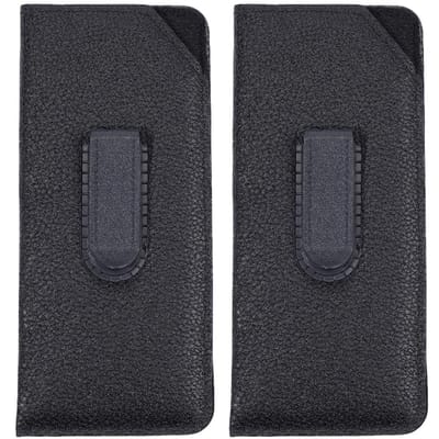 Dailygoods - 2 Stuks Slip in Brillen Cases - PU Lederen Zonnebril Pouch