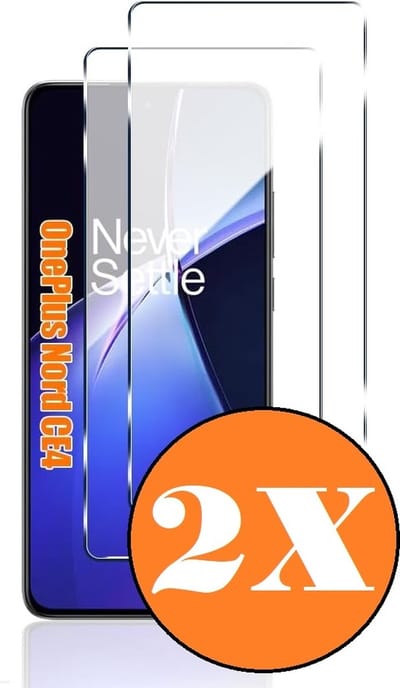 Screenprotector geschikt voor OnePlus Nord CE4 - gehard Glas OnePlus Nord CE4 Tempered Glass - 2 Stuks
