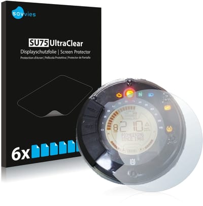Savvies - Screenprotector voor Husqvarna Vitpilen 701 Snelheidsmeter - Folie Beschermfolie transparant 6 Stuks