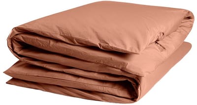 Yumeko dekbedovertrek percal katoen terracotta 240x220 (zonder slopen) - Bio, eco & fairtrade