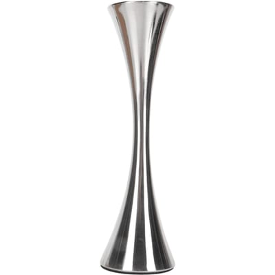 Vase en Acier Inoxydable Innovant Élégant Style Moderne Bouche Ronde Vase à Fleurs en Métal pour Table de Salon gray