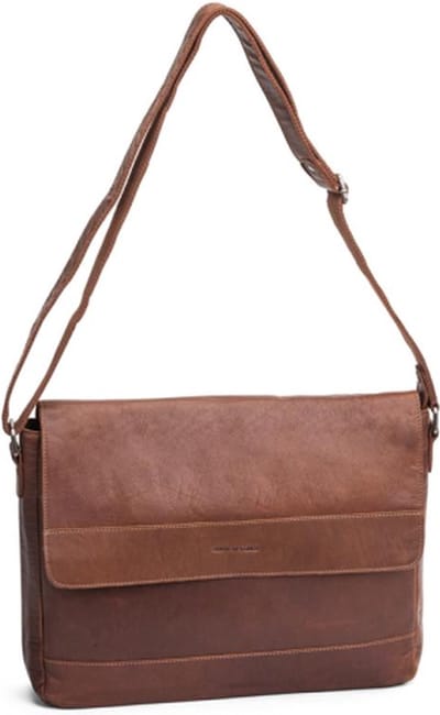House of Sajaco Laptoptas / Werktas / Aktetas - 17 inch - Logoprint - House of Sajaco - Cognac
