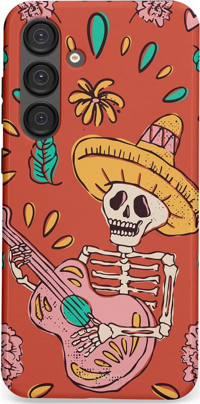 Casetastic hoesje geschikt voor Samsung Galaxy S25 Plus - Dubbellaagse bescherming - Muziekbot - Fashion Case - Terracotta Taupe