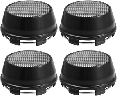 Dailygoods- Wielcaps 66mm - Universele Auto Velg Caps - 4 Stuks - Zwart - Eenvoudig te installeren - Geschikt voor auto's/trucks - Wieldeksels