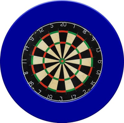 Dragon Darts - Dartbord & Dartbord Surround Blauw - Hoogwaardige Dartomranding - Dart Surround Ring - Bescherming Pijlen & Muren - Gemakkelijk te bevestigen