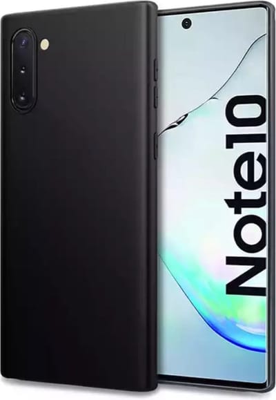Hoesje Geschikt voor Samsung Galaxy Note 10 TPU back cover kleur Zwart hoesje