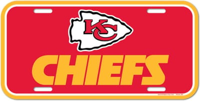 Kansas City Chiefs - Patrick Mahomes - NFL - American Football - Gridiron - Wall decor - Metalen kentekenplaat VS - Metal license Plate USA - Wincraft