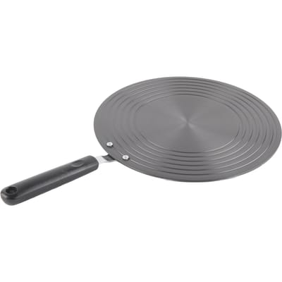 Plaque de Conduction de Chaleur de Cuisson avec Poignée 6mm Alliage d'Aluminium Plaque Diffuseur de Chaleur pour Décongeler les Aliments 28cm   11in 28cm / 11.0in gray
