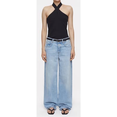 Closed Halter Neck Top T-shirts Black Size: M | Tanks &amp; Camis Outlet | Dames | Zwart