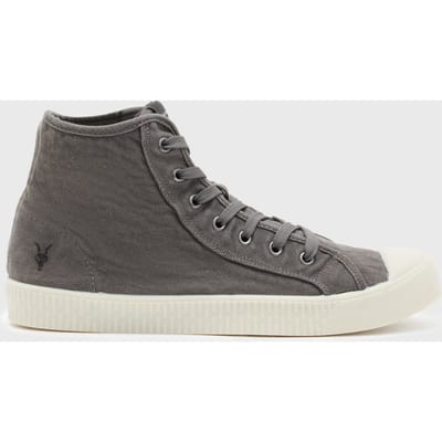 AllSaints Max High Top Grey Size: 42 | Sneakers Outlet | Heren | Grijs