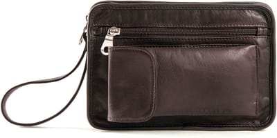 HAROLD'S Leren Utensil zak Country Men's Bag Brown Donkerbruin