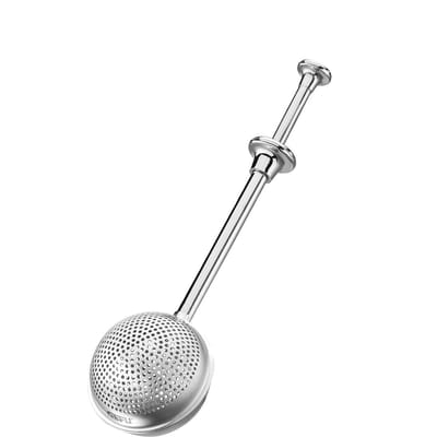 GEFU T-BALL Thee-ei voor Losse Thee – RVS Theefilter met Handgreep – Theelepel en Filter in Één