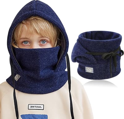 Winterse Passamontagna voor Kinderen van 4-10 Jaar - Antivento, Warm en Comfortabel voor Buitenactiviteiten, Skiën en Spelen