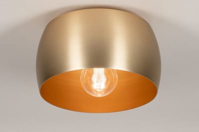 Lumidora Plafondlamp 74203 - Plafonniere - ZWEEDS - E27 - Goud - Messing (kleur) - Metaal - ⌀ 32 cm