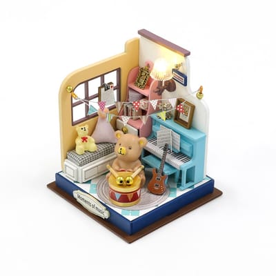 Moments of music - 3D Puzzel met Handleiding - DIY - Miniatuur Modelbouw Hout Kinderen en Volwassenen - Houten bouwpakket - Assemblr