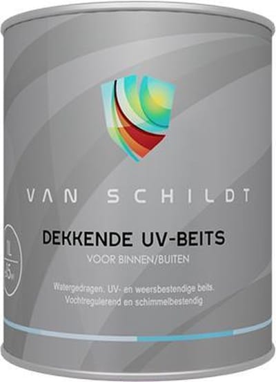 van Schildt Watergedragen Dekkende UV Beits Wit 1 Liter