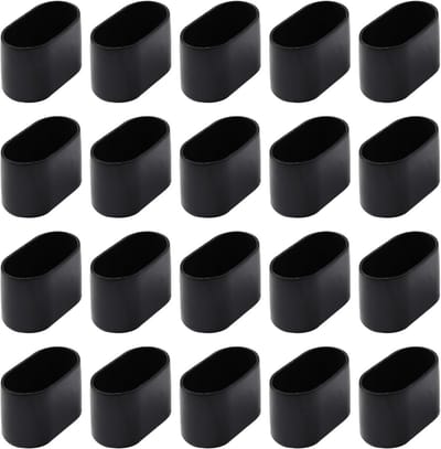Stoelpootdoppen - Tafelpootbeschermers - Vloer Beschermen - Verdikt PVC Materiaal - 20 Stuks - Zwart