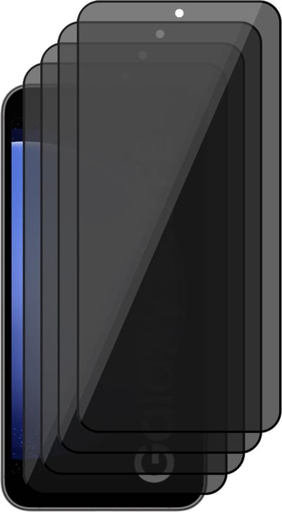 Privacy Screenprotector geschikt voor Samsung Galaxy S23 FE - 4x Volledig Dekkend Glas Screen Protector