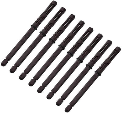 Wandplankhouders - Verborgen beugel - Zwevende planken maken - Versterkt staal ontwerp - 8 stuks 120 mm - Bruin