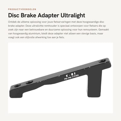 Dailygoods - Disc Brake Adapter - Ultralight Fietsremhouder - Hoogwaardige Aluminium - Zwart - Geschikt voor 140/160/180/203mm Rotor - Duurzaam en Lic...