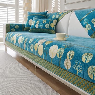 1 stuks Chenille Sofa Mat Hoes voor Woonkamer Universele Armleuning Rugleuning Kussen Antislip L-vorm Huisdieren Kinderen Bankkussen Huisdecoratie pillow cover 45x45cm