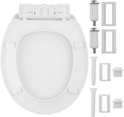 Toiletbril O-vorm met zachtsluitend mechanisme en universele montage