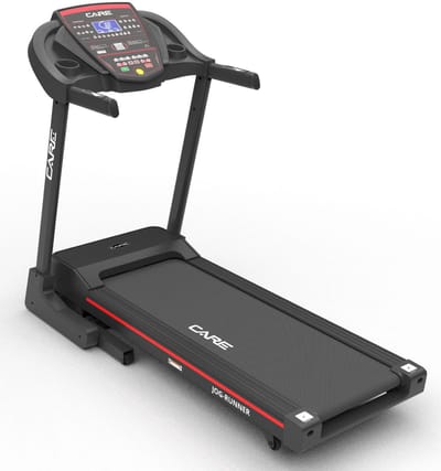 CARE JOG RUNNER - Connected en opvouwbare loopband - Maximale snelheid 18 km/u - 25 programma’s - Gemotoriseerde helling tot max. 9% - Voor thuisgebruik