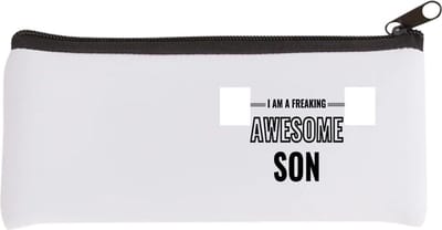 Akyol - i am a freaking awesome son Etui - Zoon - de meest geweldigste zoon - verjaardagscadeau - verjaardag - cadeau - cadeautje voor zoon - zoon artikelen - kado - geschenk - gift - 20 bij 9 cm