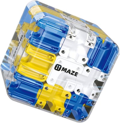 Doolhof Kubus Puzzel - Educatief Speelgoed - Cognitieve Stimulatie - Draagbaar Compact Ontwerp - 72 x 72 cm - Niet gespecificeerd