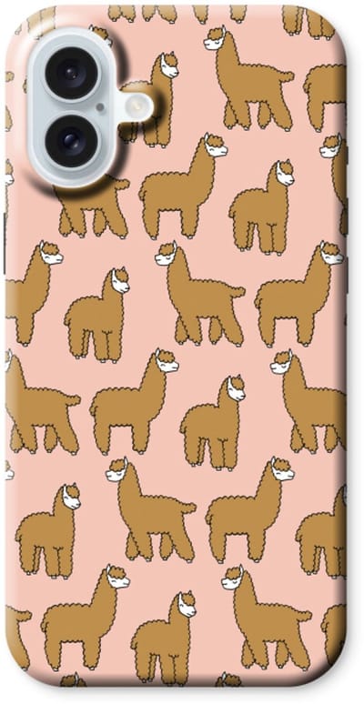 Case Company® - Hoesje geschikt voor iPhone 16 Plus hoesje - Alpacas - Tough Case - Maximale Bescherming alle Kanten en Schermrand
