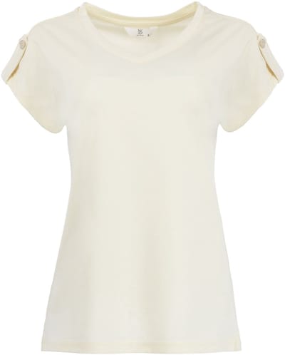 NED T-shirt Cinca Ss Travel Punty 26s U335 07 01 Ecru Dames Maat - S
