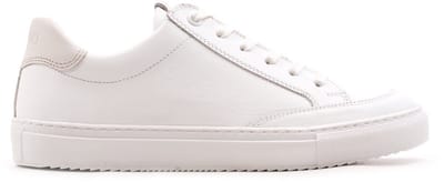 Omnio alfa retro sneakers dames wit/beige leer