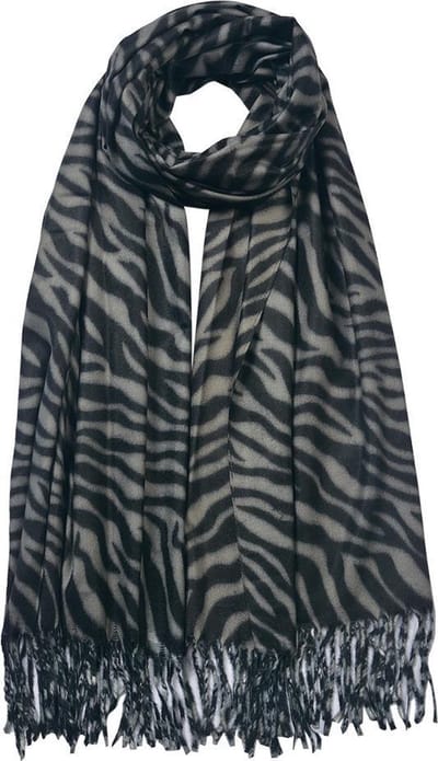 Juleeze Sjaal Dames Print 70x180 cm Zwart Synthetisch Shawl Dames