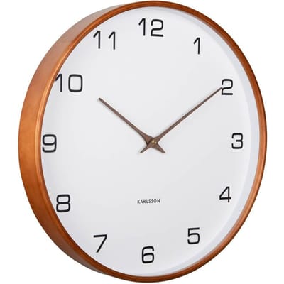 Karlsson Wandklok Acento - Wit - Ø40cm - Wandklok Scandinavisch
