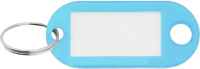 CombiCraft sleutellabels licht blauw 48x22mm actiemodel - 100 stuks