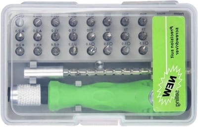 Precisie Schroevendraaierset - 32-delige Toolset - Apparaat Reparatie - Ergonomisch Handvat - Compact Formaat - Zwart