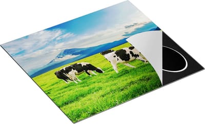 Chefcare Inductie Beschermer Koeien in de Wei - 60x50 cm - Afdekplaat Inductie - Kookplaat Beschermer - Inductie Mat