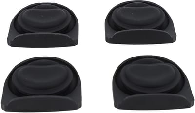 Dailygoody - Siliconen Anti-Spill Deksel Stopper - Vervangingsstopper - 4-delige set - Zwart - Waterfles accessoire - Geschikt voor FreeSip - Silicone