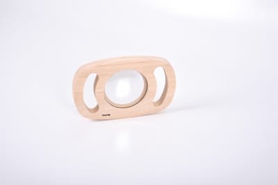 Easy Hold Convexe & Concave Spiegel – Sensorische Ontdekkingsspiegel met Handgrepen – Educatief Speelgoed voor Kinderen, School & Therapie – FSC® Houten Frame