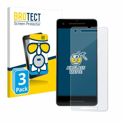 BROTECT - Screenprotector voor Google Pixel 2 - Folie Beschermfolie Beschermglas matte 3 Stuks