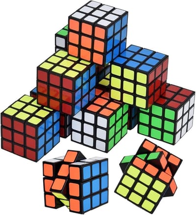 12 stuks mini-toverkubussen - brainteaser speelgoed voor kinderen en volwassenen - kleurrijke puzzels voor verjaardagen en feestdagen