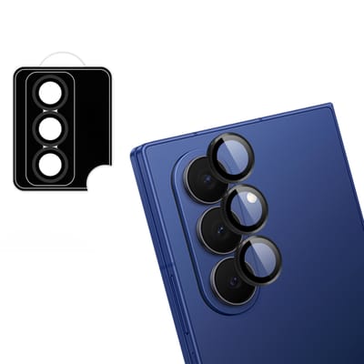 imoshion Camera Lens Protector - Geschikt voor Samsung Galaxy Z Fold 7 - 2 Pack - Zwart