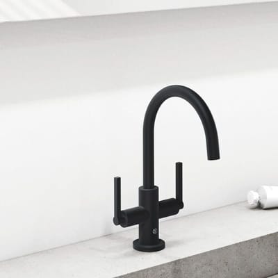 Kludi NOVA FONTE Puristic 1-hole basin mixer for floor mounting 201180515