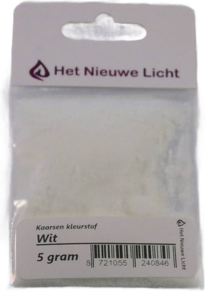 Het Nieuwe Licht ® - Kaarsen kleurstof - WIT - 5 gram