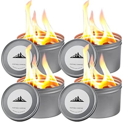 Draagbare vuurkorven voor buiten - 4 stuks, 3-5 uur brandtijd, ideaal voor campings, picknicks en feesten