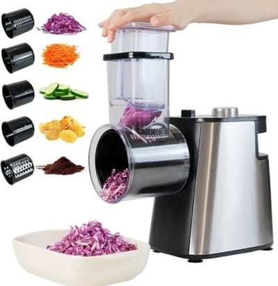 Groentesnijder Electrisch - Groentensnijder Electrisch - Groentesnijder Machine - Elektrische Groentesnijder - Foodprocessor - Uiensnijder