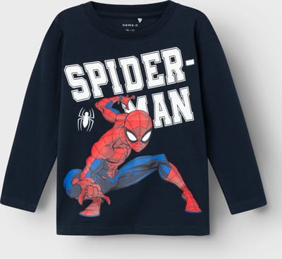 NAME IT - NMMNAZA SPIDERMAN LS TOP NOOS MAR - Jongens - Lange mouwen shirts