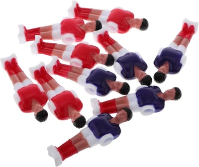 Tafelvoetbal Figuren - Mini Spelers - Spel Vervanging - Realistische Vormgeving - 10 Stuks - Rood