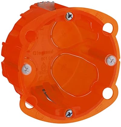 Inbouwmontagebox 1 gat voor multimateriaal - 40 mm diepte