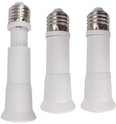Verstelbare E27 extender voor LED-lampen - 3 stuks, 110-135mm lengte, ideaal voor verlichting en lampen aanpassing